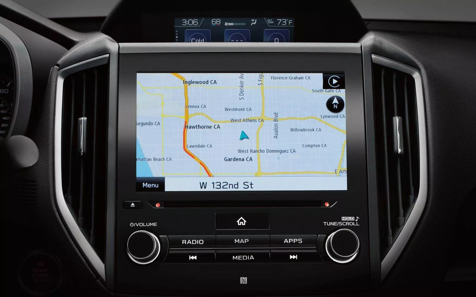 2021 Subaru XV center console