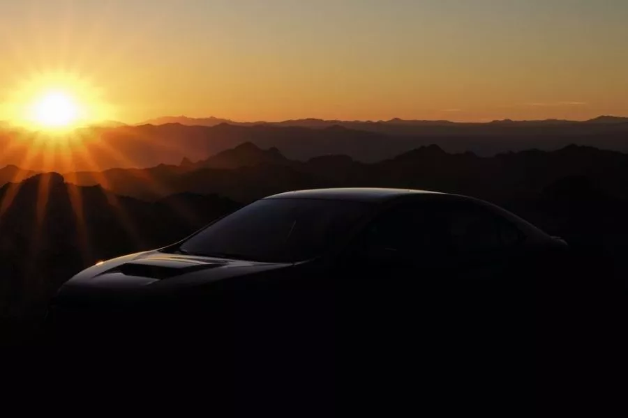 The 2022 Subaru WRX wrapped in shadow