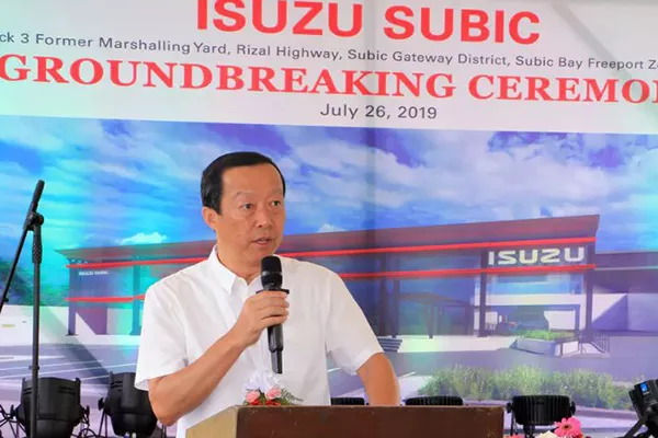 A picture of Hajime Koso, President of Isuzu Philippines