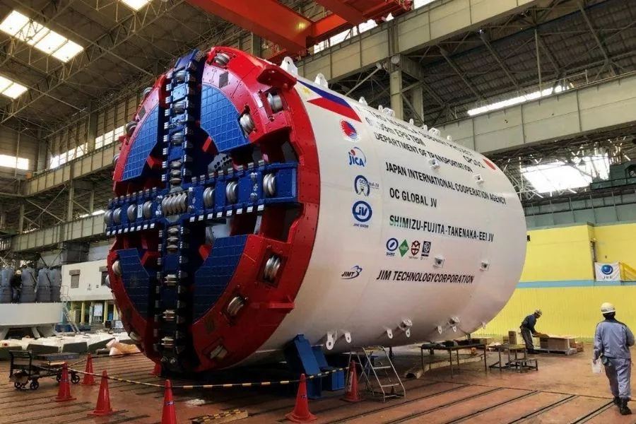 Construction is underway Metro Manila Subway Project