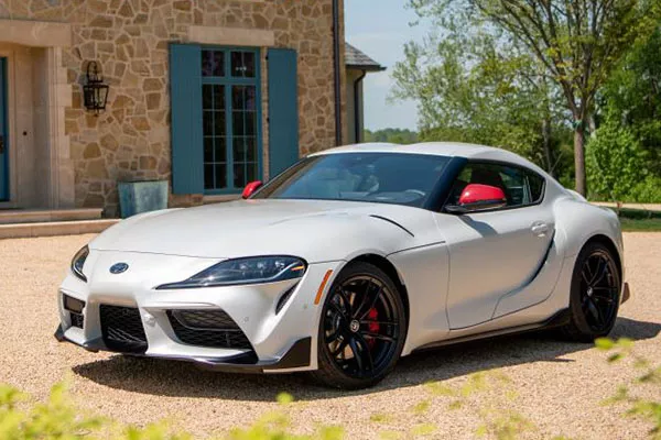 A picture of a white 2020 Toyota Supra