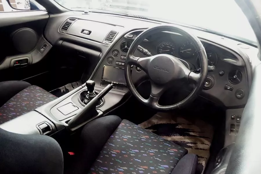 A picture of the A80 Supra's interior