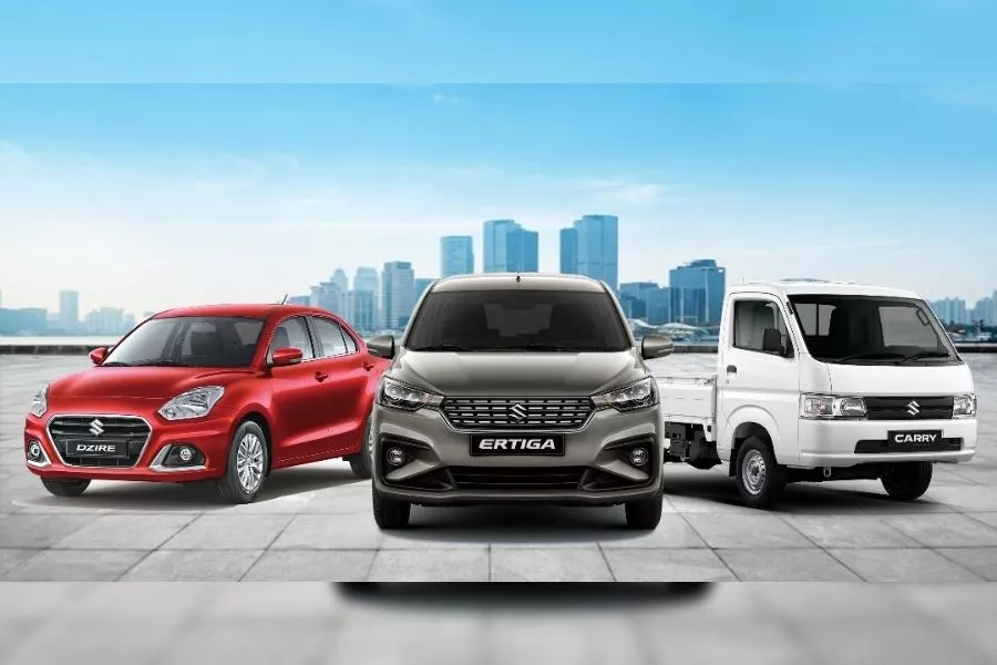 Suzuki Ertiga, Dzire, and Carry