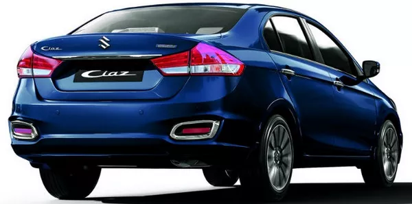 the angular rear of the Suzuki Ciaz 2018 facelift 