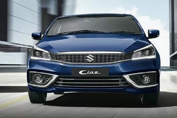 The front of the Suzuki Ciaz 2018 facelift