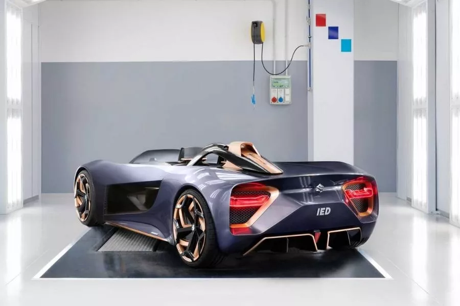 A picture of the Misano roadster concept's rear end