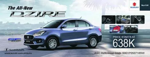 Suzuki Dzire 2018 price poster