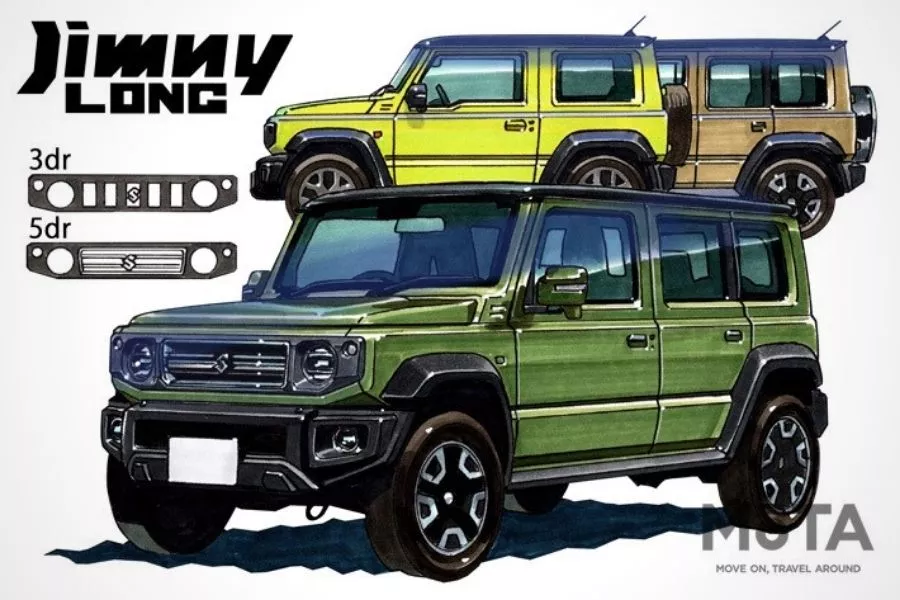 Suzuki Jimny Long illustration