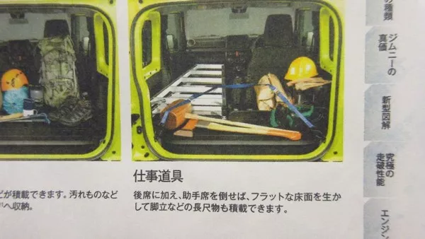 Suzuki Jimny 2019 cargo space