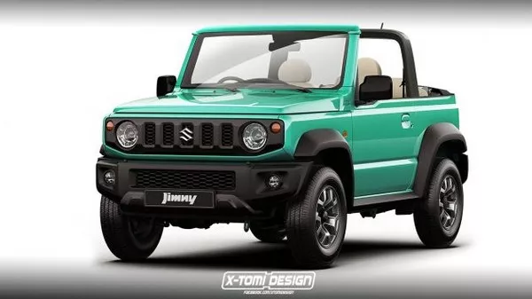 Suzuki Jimny 2019 rendering as a convertible