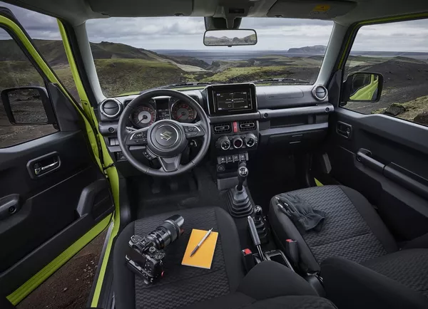 interior of the Suzuki Jimny 2019