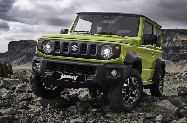 angular front of the Suzuki Jimny 2019