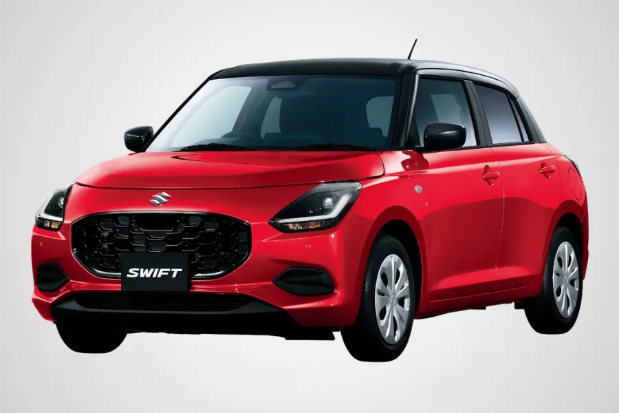 The new Swift goes hybrid Suzuki Swift front view