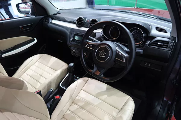 A picture the SWift's interior 