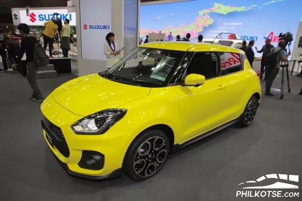 angular front of the standard Suzuki Swift Sport
