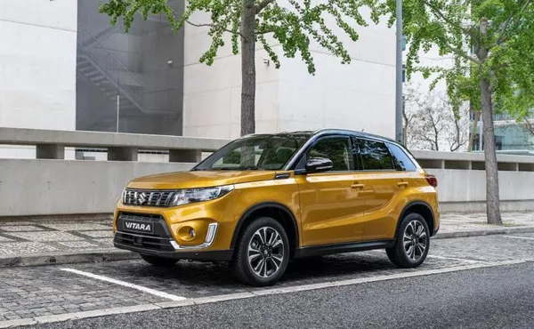 angular front of the Suzuki Vitara 2019 facelift