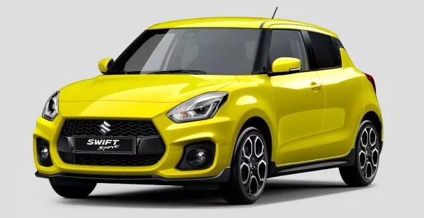 angular front of the Suzuki Swift Sport 