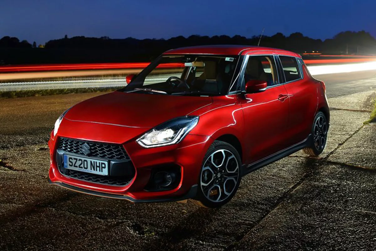 A picture of the Swift Sport Turbo on a race track