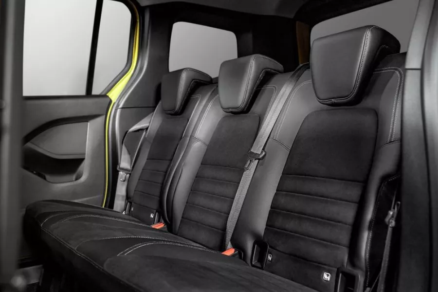 A picture of the new T-Class's rear seats.