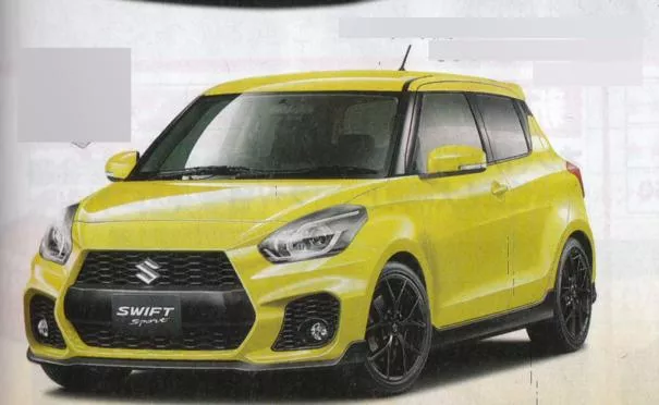 2017 Suzuki Swift Sport rendering