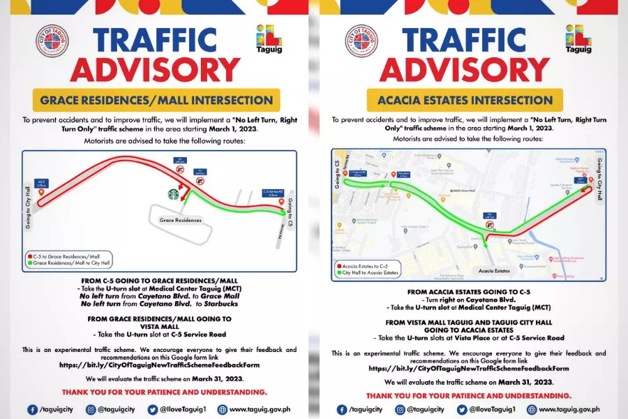 Taguig city traffic scheme