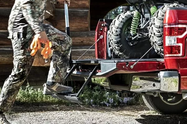 The Technology Package that includes the tailgate stepboard is a $2,340 (Php 117,093) add-on Tailgate stepboard