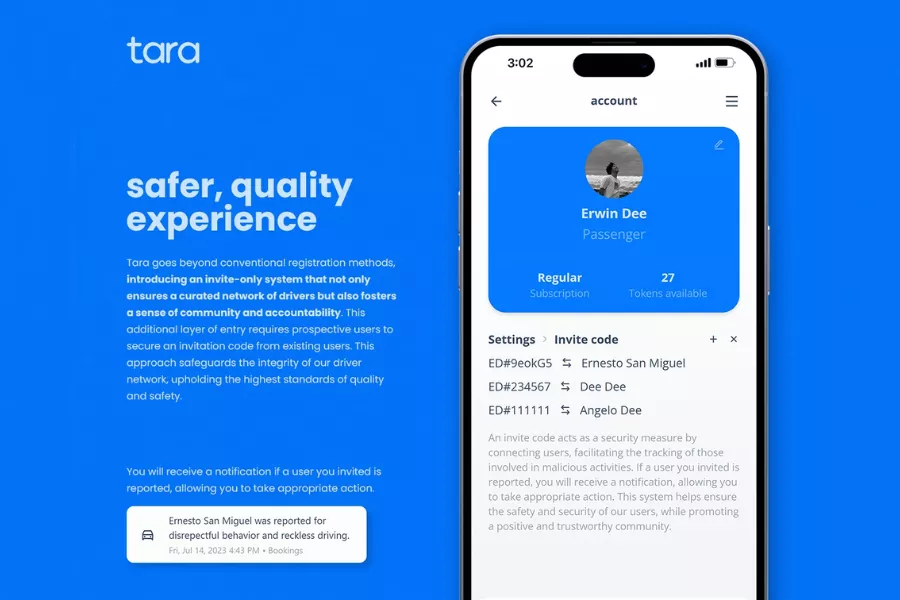 The app will feature an invite system for users