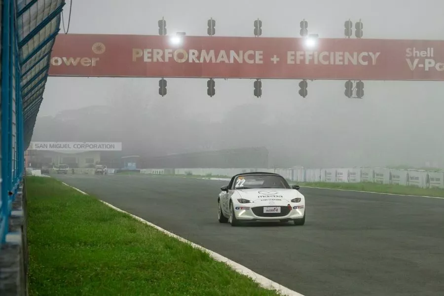 A picture of the MX-5 at Clark International Speedway