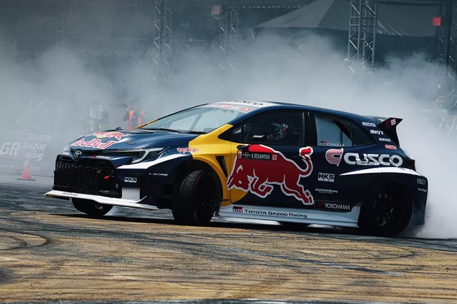 The Red Bull GR Corolla at the TGR Festival The Red Bull GR Corolla at the TGR Festival