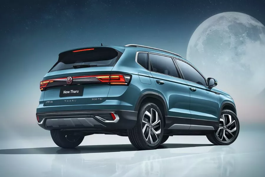 The Chinese VW Tharu from the rear The Chinese VW Tharu from the rear