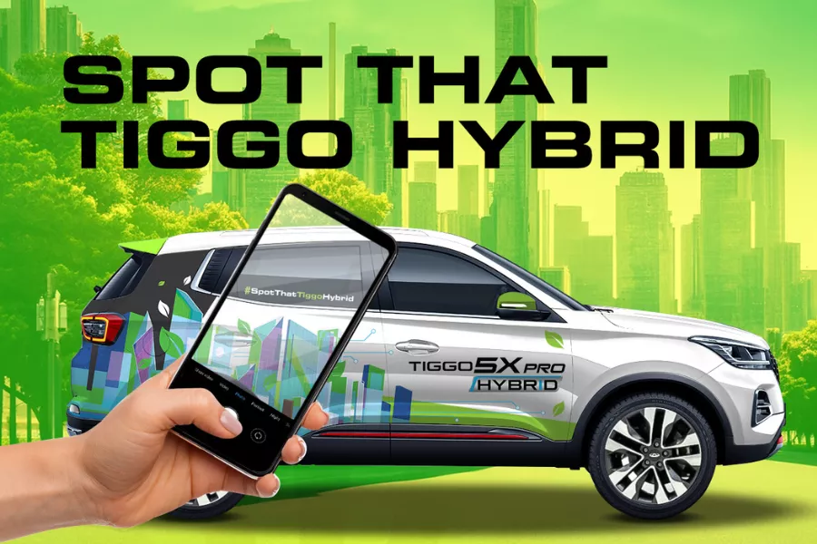 A picture of the Spot That Tiggo Hybrid raffle contest