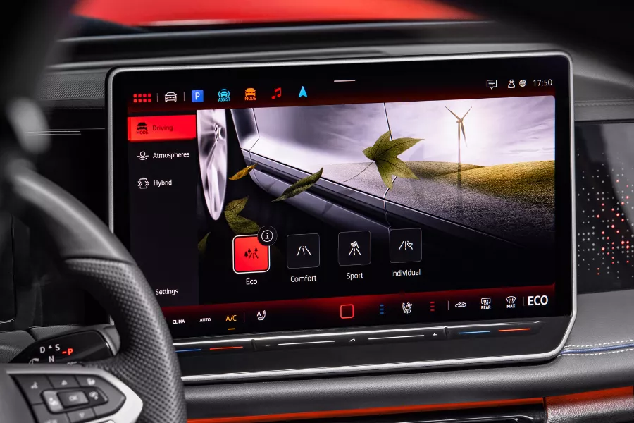 It gets a large touchscreen display It gets a large touchscreen display