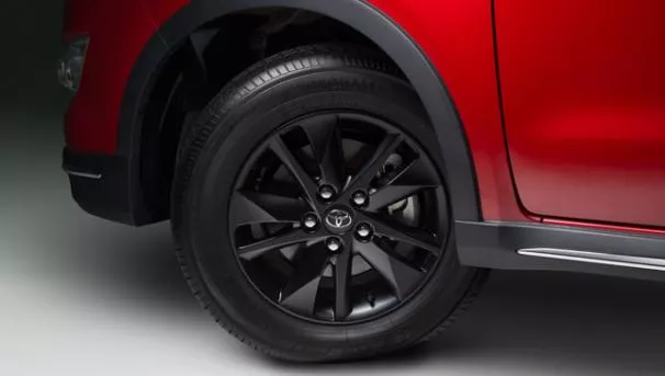 A wheel of the Toyota Innova Touring Sport 2018