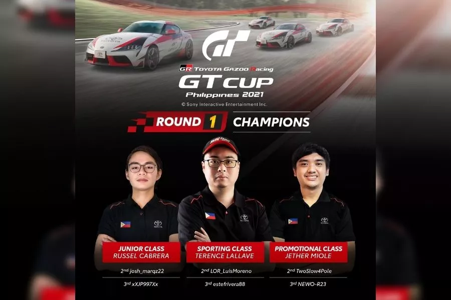 Toyota Gazoo GR GT Cup e-Motorsport Series first round winners