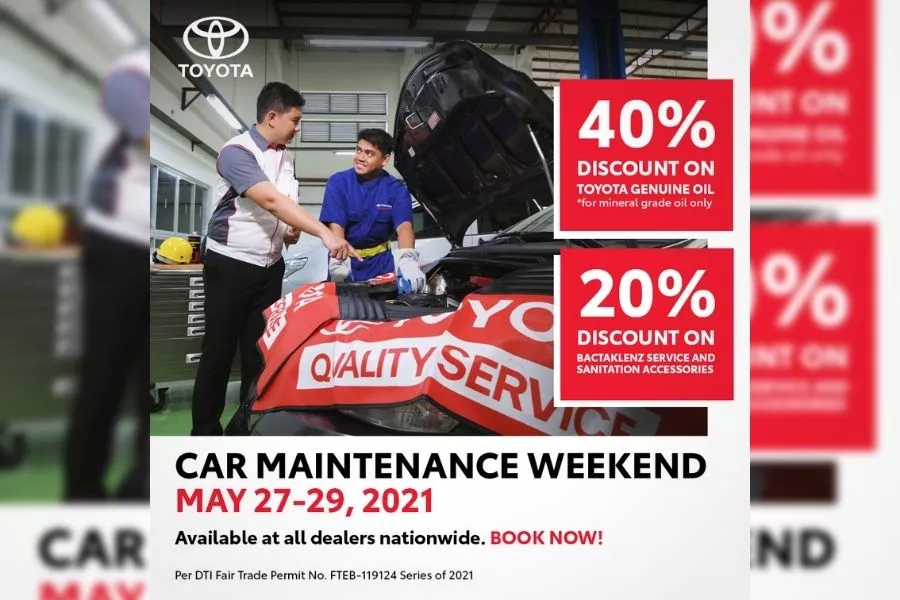 Toyota 'Car Maintenance Weekend' promo 