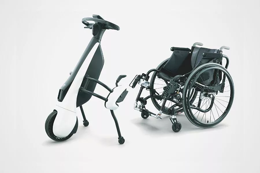 Toyota C+Walk electric scooter with wheelchair