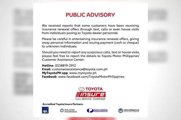 The public advisory by TMP