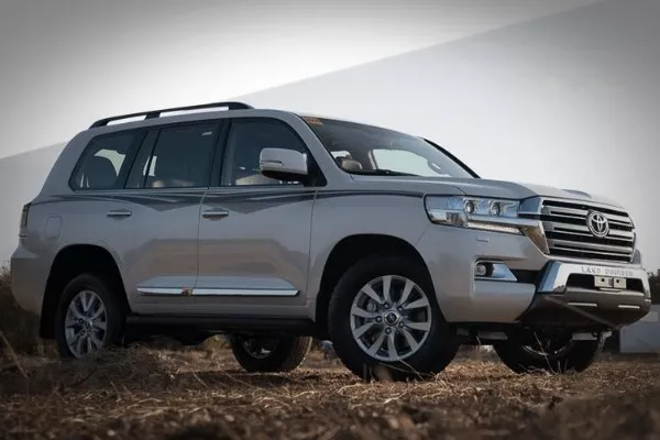 A parked Toyota SUV