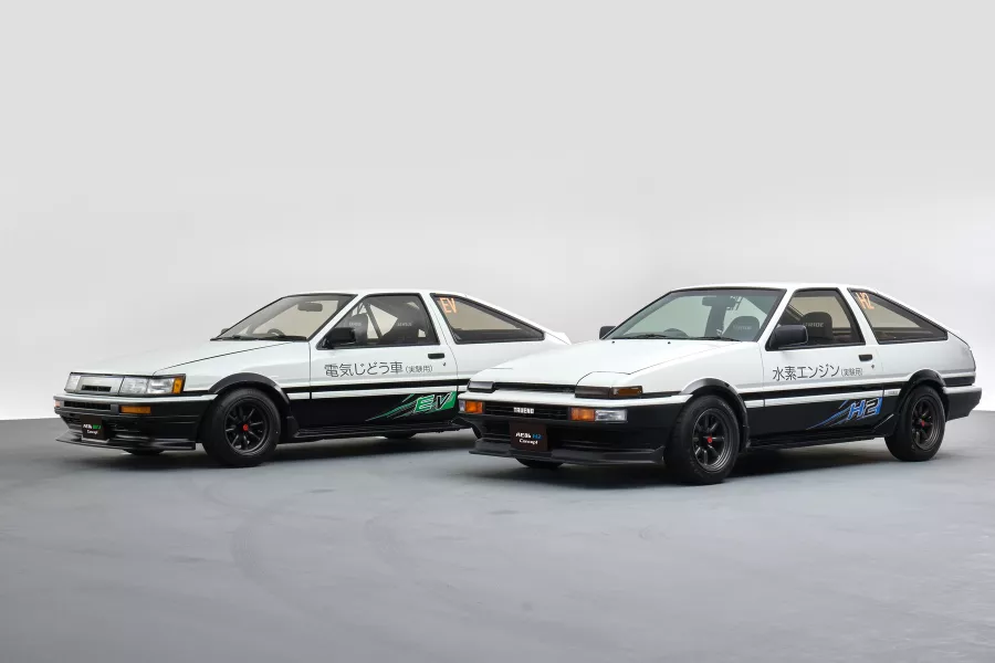 Toyota AE86 H2 Concept and Toyota AE86 BEV Concept