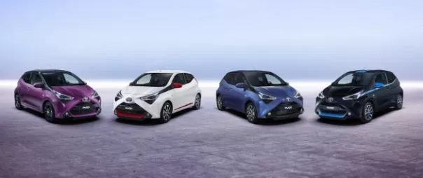 4 models of the Toyota Aygo 2018 facelift