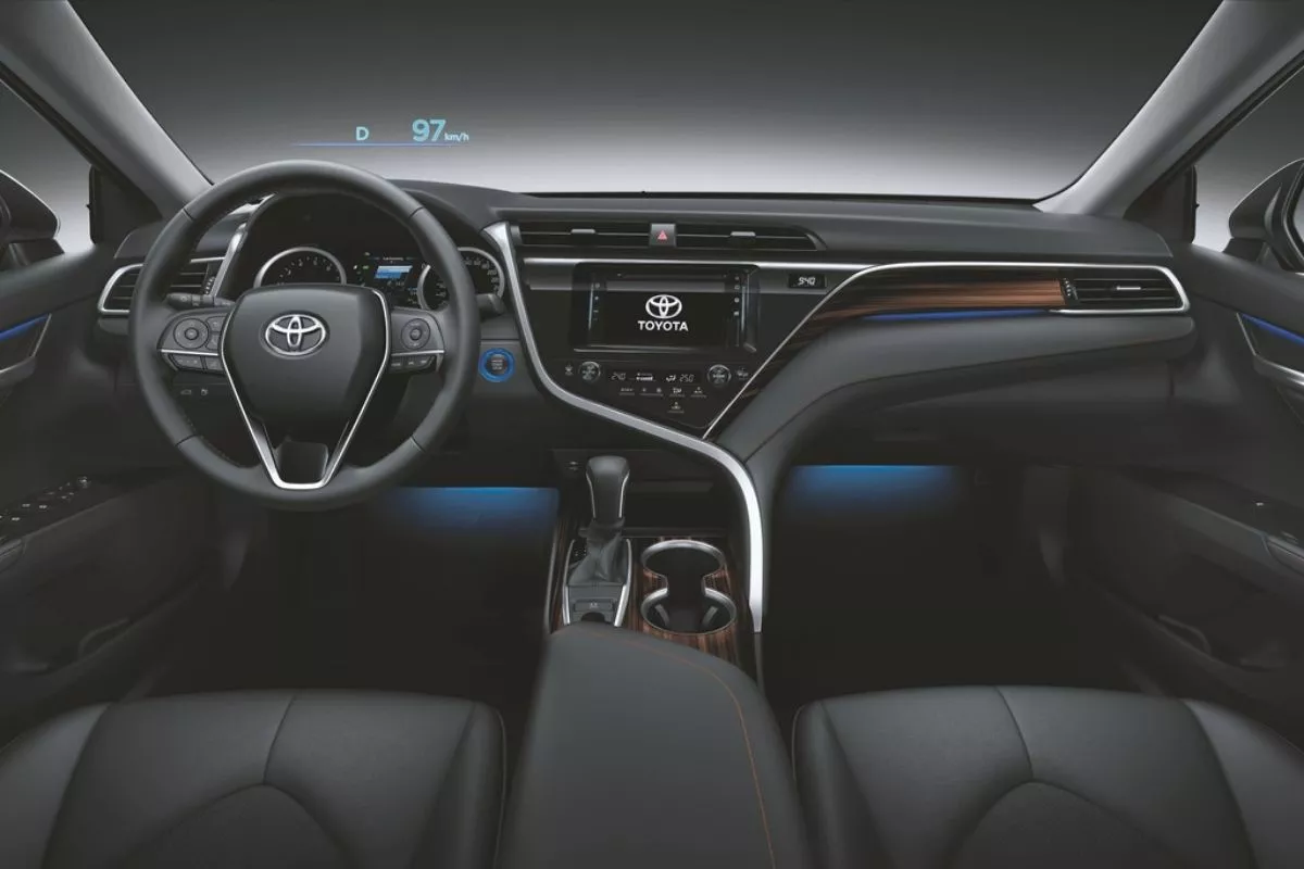 A picture of the interior of the Toyota Camry