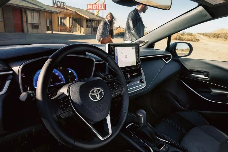 Toyota Corolla interior view