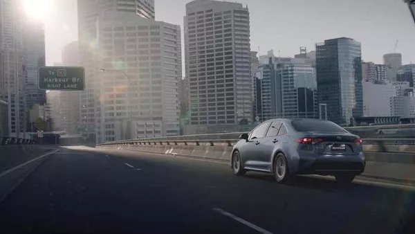 Toyota Corolla 2020 on the road