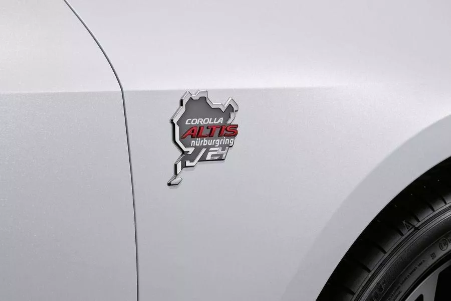 Nürburgring badge on Toyota Corolla Altis