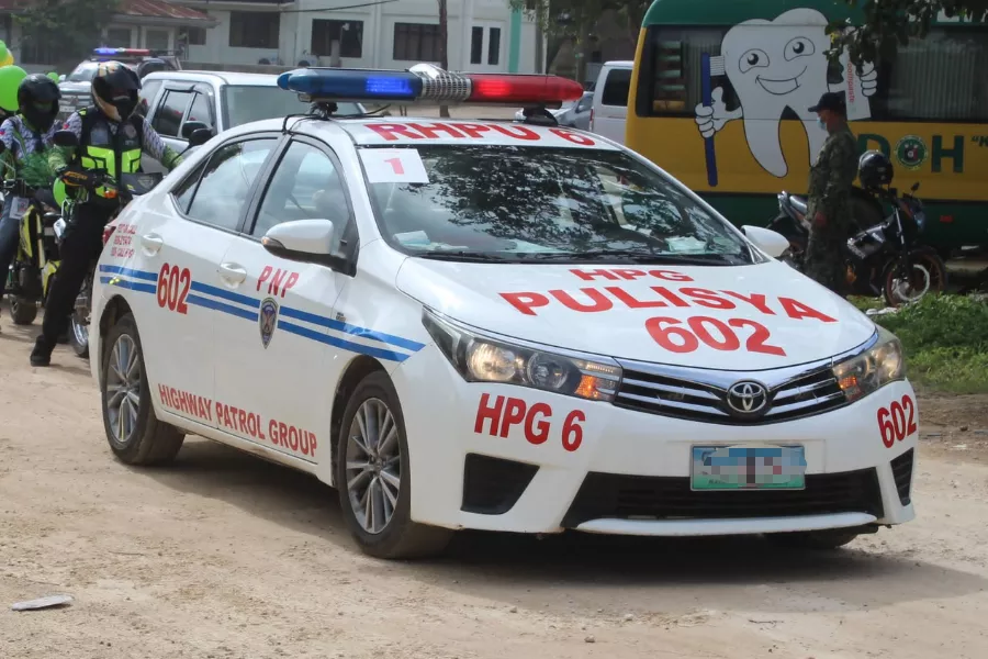 A picture of a PNP Corolla Altis patrol car