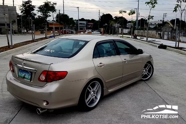 Toyota Corolla Altis Rear Quarter Profile on the Street