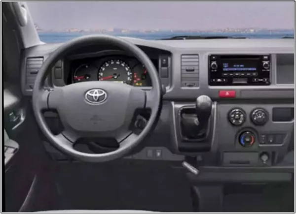 Toyota Hiace 2019 dashboard area
