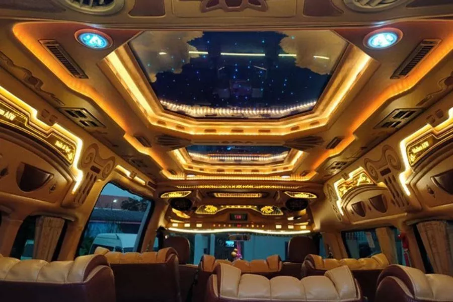 Modified Toyota Hiace interior view