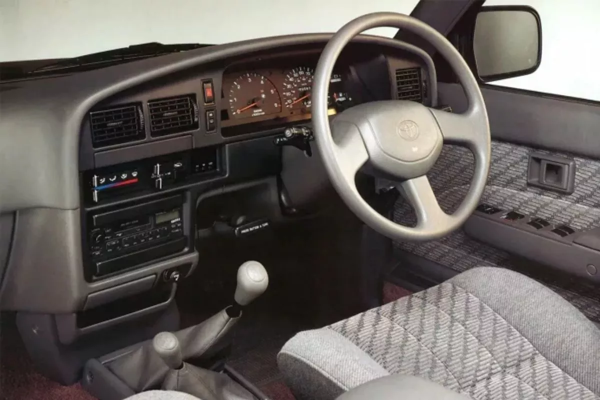 A picture of the interior of the fifth-gen Hilux