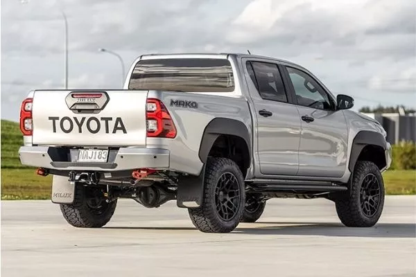 A picture of the rear of the Hilux Mako.